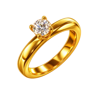 18K gold illustration